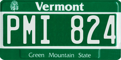 VT license plate PMI824