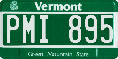 VT license plate PMI895