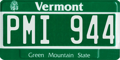 VT license plate PMI944