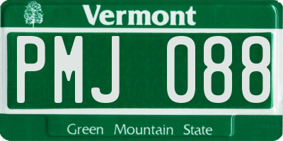 VT license plate PMJ088