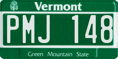 VT license plate PMJ148
