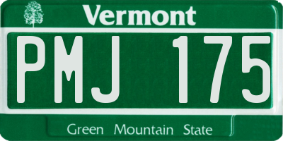 VT license plate PMJ175