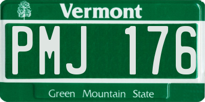 VT license plate PMJ176
