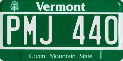 VT license plate PMJ440