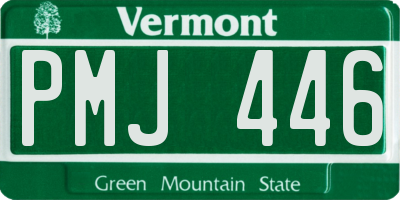 VT license plate PMJ446