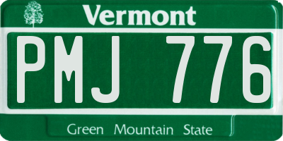 VT license plate PMJ776