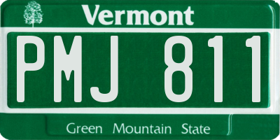 VT license plate PMJ811