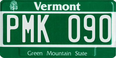 VT license plate PMK090