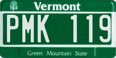 VT license plate PMK119