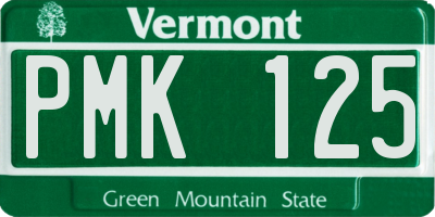 VT license plate PMK125
