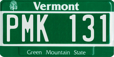 VT license plate PMK131