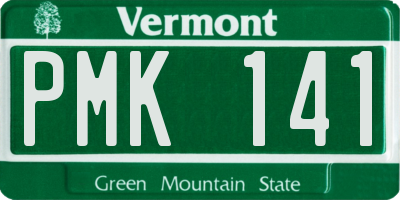 VT license plate PMK141