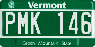 VT license plate PMK146