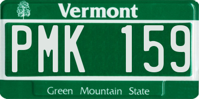 VT license plate PMK159