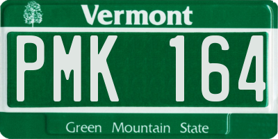 VT license plate PMK164