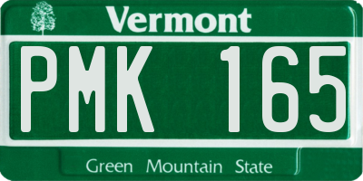 VT license plate PMK165