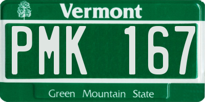 VT license plate PMK167