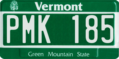 VT license plate PMK185