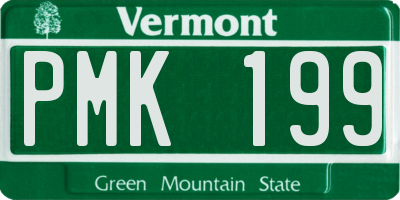 VT license plate PMK199