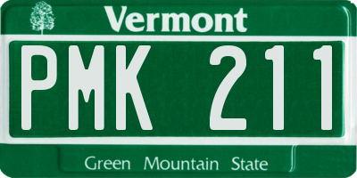 VT license plate PMK211