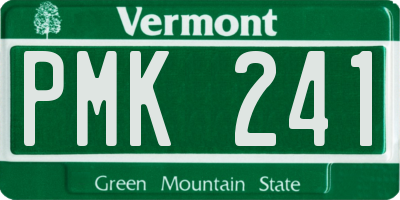 VT license plate PMK241