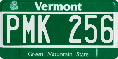 VT license plate PMK256