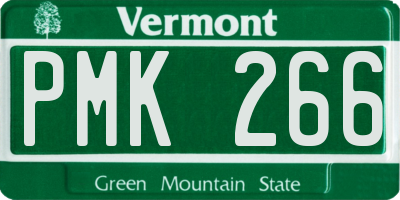 VT license plate PMK266