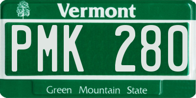 VT license plate PMK280