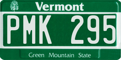 VT license plate PMK295