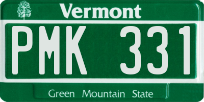 VT license plate PMK331