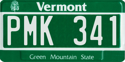 VT license plate PMK341