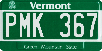 VT license plate PMK367