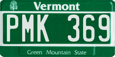 VT license plate PMK369
