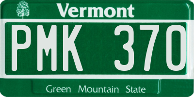 VT license plate PMK370