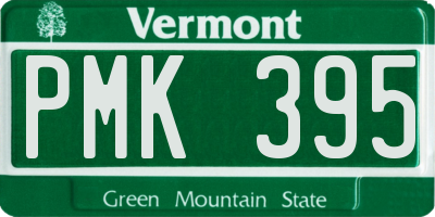 VT license plate PMK395
