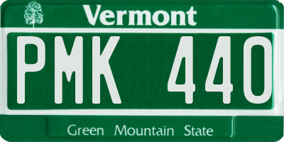 VT license plate PMK440