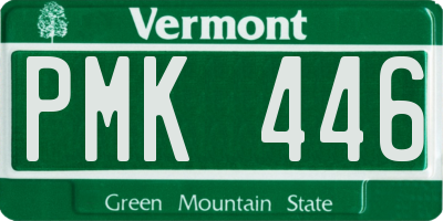 VT license plate PMK446