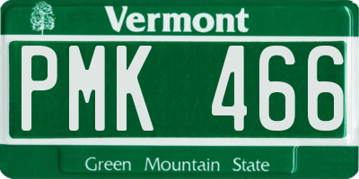 VT license plate PMK466
