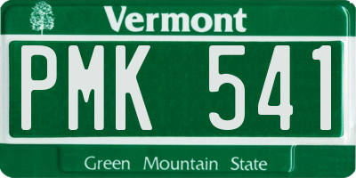 VT license plate PMK541