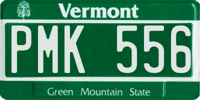 VT license plate PMK556