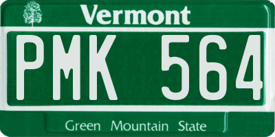 VT license plate PMK564