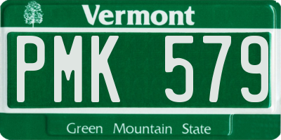 VT license plate PMK579