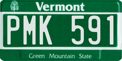 VT license plate PMK591