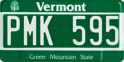 VT license plate PMK595