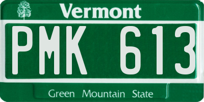 VT license plate PMK613