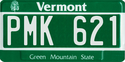 VT license plate PMK621