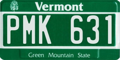 VT license plate PMK631