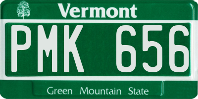 VT license plate PMK656