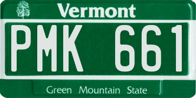 VT license plate PMK661