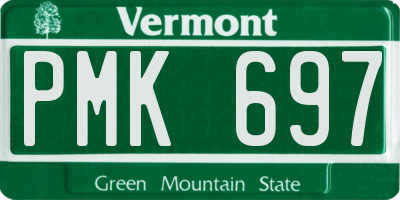 VT license plate PMK697